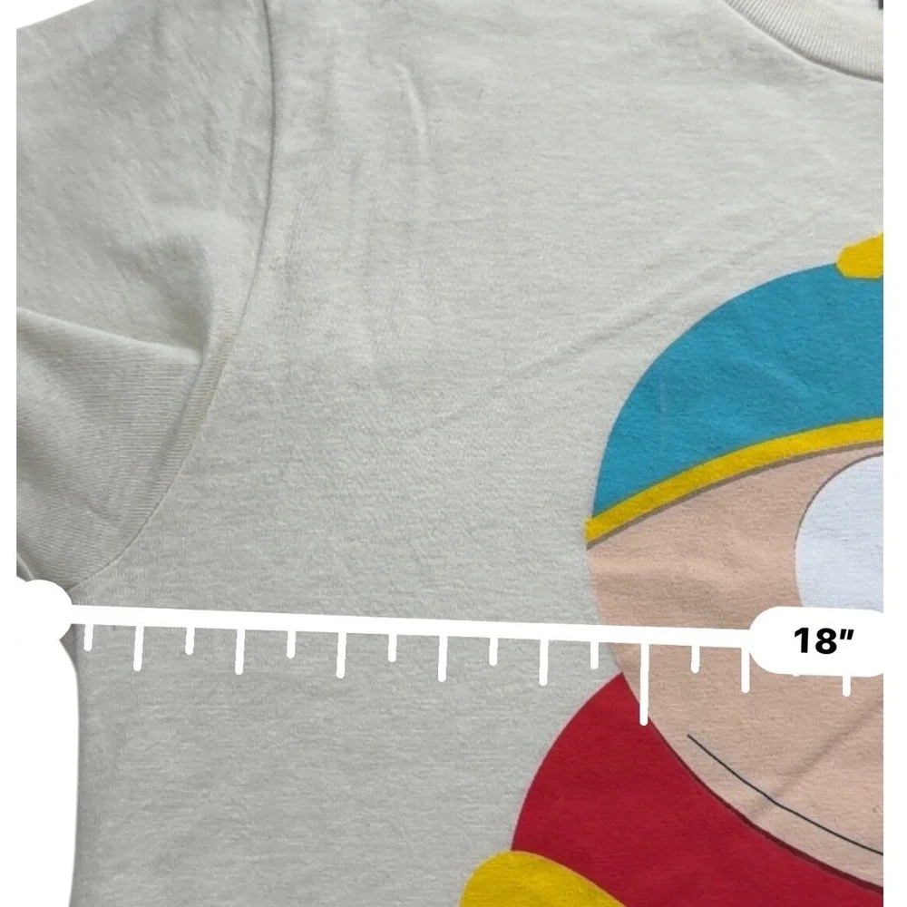 South Park Cartman Holiday Frog Toy Graphic T-Shirt Men Small Cream White